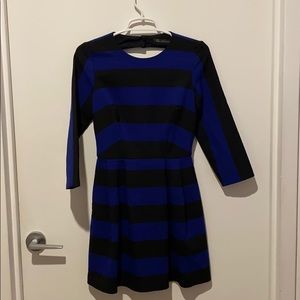 Blue and Black Mini Dress - Zara